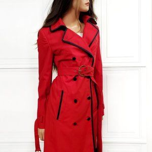 Red Carlisle Trench Coat